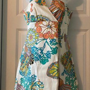 Trina Turk V Neck Dress